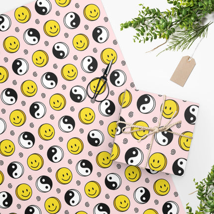 Yin Yang & Smiley Wrapping Paper