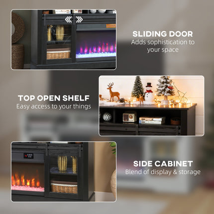 Fireplace TV Stand for TVs Up to 80 Inch, TV Console with Electric