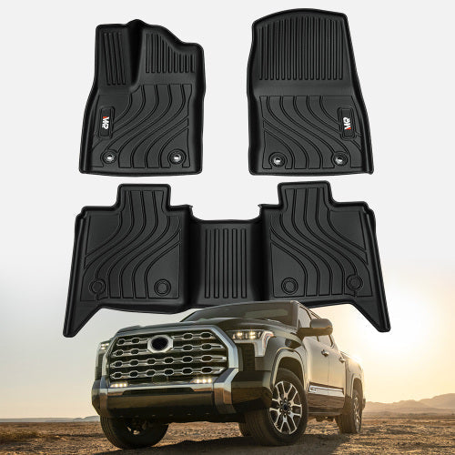 All-Weather TPE Front And Rear Row Floor Liners Floor Mats Fit For