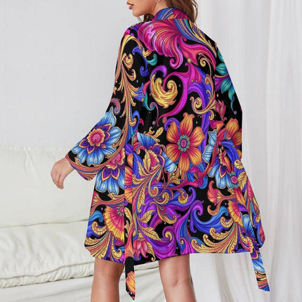 MUNSIEUR Long Sleeve Robe - Luxury Loungewear for Women