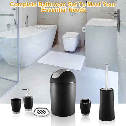 Bathroom Accessories Set 6 Pcs Bathroom Set Ensemble Complete Soap