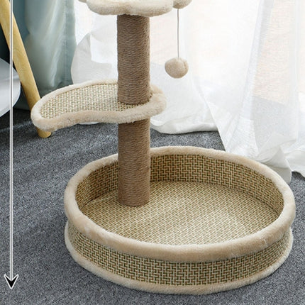 Cat Scratching Post with Cat Bed and Toy