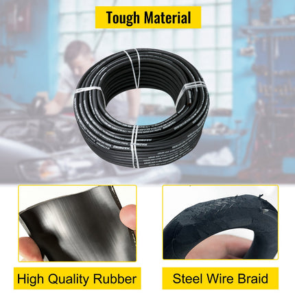 Hydraulic Hose 328 Feet Rubber Hydraulic Hoses With 2 High-Tensile