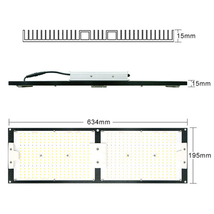 MasonBrite StealthGrow 240W Full Spectrum IP65 Waterproof 4X2 Samsung
