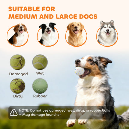 Automatic Dog Ball Launcher with 26-79 FT Distance, Automatic Ball