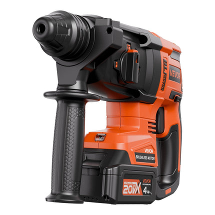 20V SDS-Plus Brushless Cordless Rotary Hammer Drill Kit 1 In 1200RPM 4