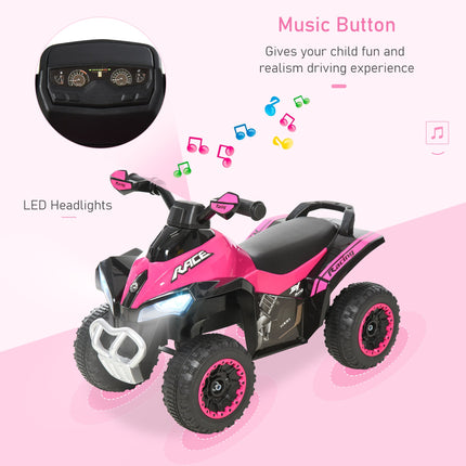 Toddler Push Car Foot-to-Floor 4 Wheels Music Light For Kids 18-36