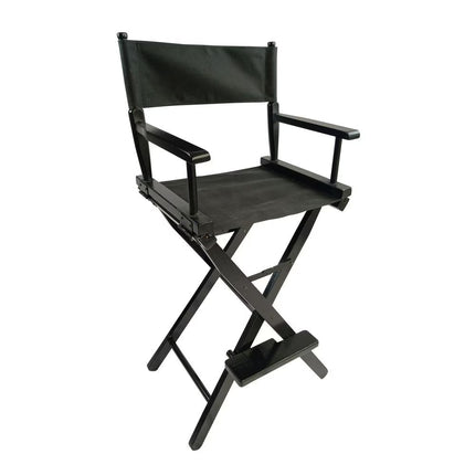 Casual Home Director's Chair, Black Frame Black Canvas,Suitable For