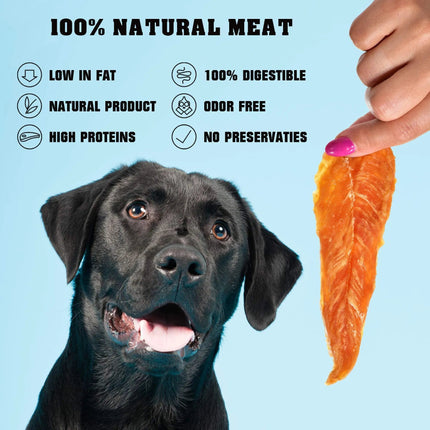 Chicken Jerky Dog Treats 1.5 Lb Human Grade Pet Snacks Grain Free