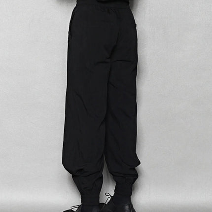 Men's Relaxed Fit Drawstring Ankle Cuffed Pants