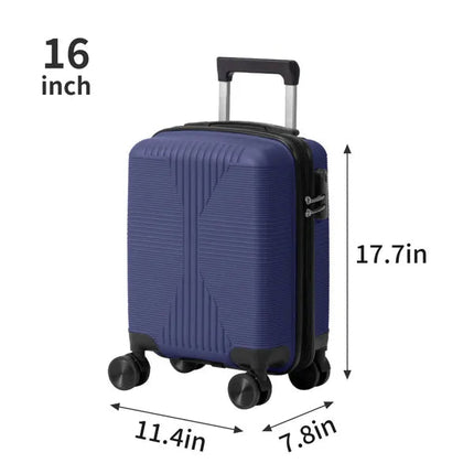 Non-TSA Customs Lock 4-in-1 PP Trolley Case, 16in, 20in, 24in, 28in