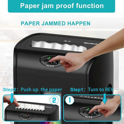 Woolsche Paper Shredder, 16-Sheet Cross Cut With 4.76-Gallon Pull Out