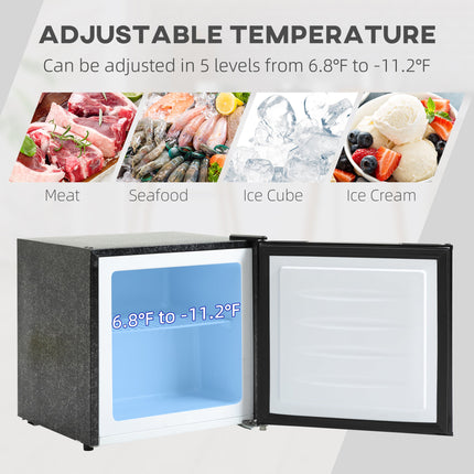 Mini Freezer Countertop, 1.1 Cu.Ft Compact Upright Freezer with