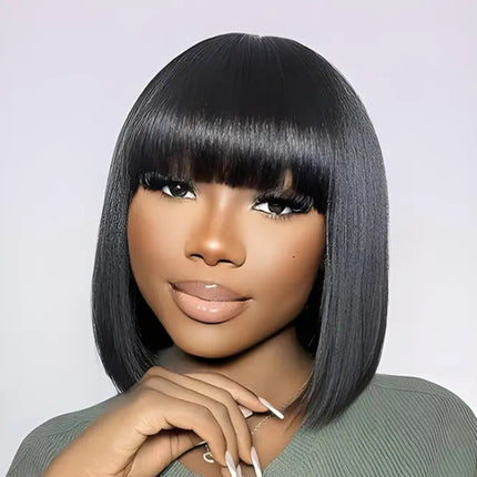 Alice | Long Bob Human Hair Wig with 4x4 Lace Front