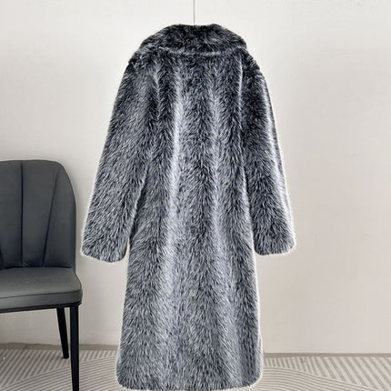 Royal Faux Fur Maxi Coat – 25 Edition