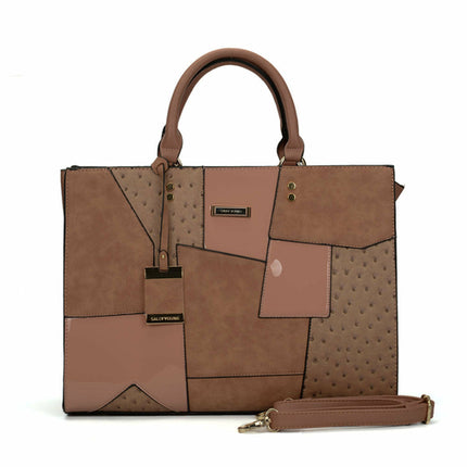 Geometric Pattern Single Shoulder Stitching Ladies Handbag