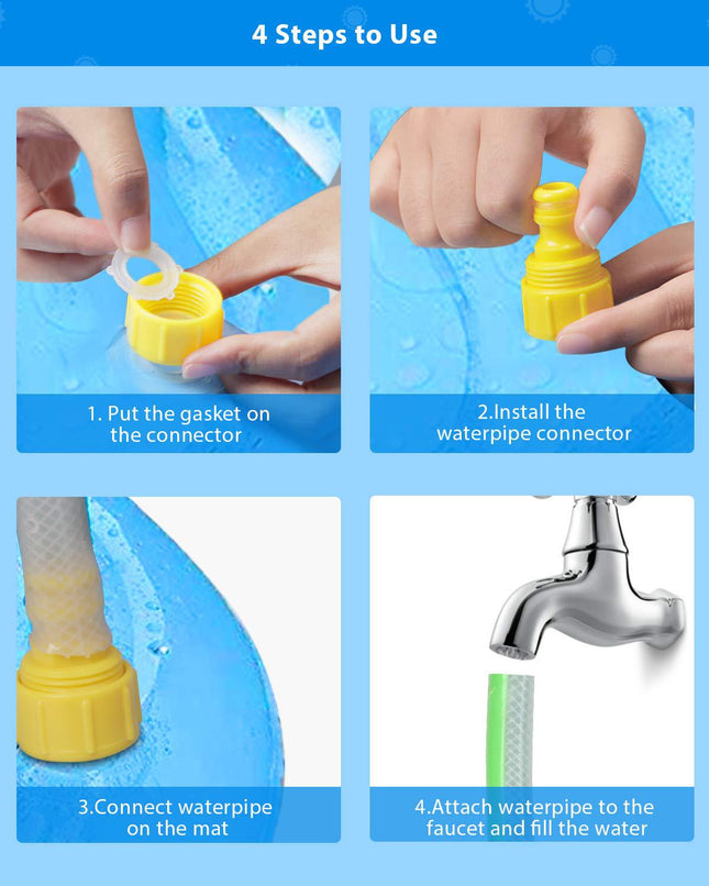 Durable Kid's Water Spray Pool Mat Splash Sprinkle Play Mat
