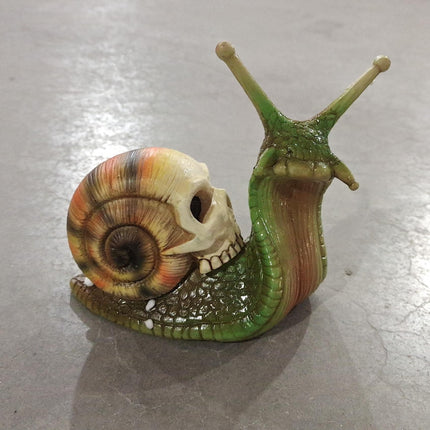 Snail Skull Sculpture Gothic Decoration Snail Statue