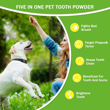 Pet Dental Powder - Freshens Breath, Protects Gums And Strengthens