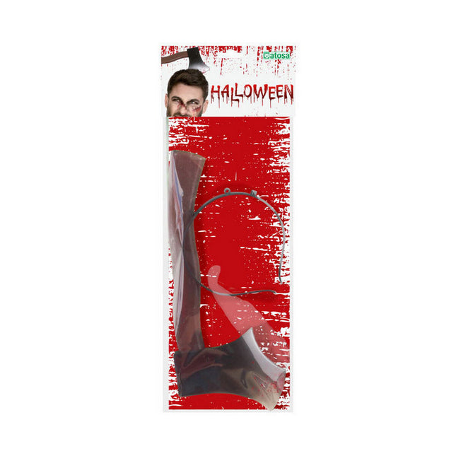 Headband Axe Brown Red Halloween Terror