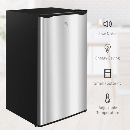 3.2 Cu.Ft Mini Fridge with Freezer, Single Door Compact Refrigerator
