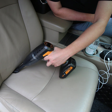 1Pc 4 In 1 Cordless Car Vacuum Cleaner And Tire Inflator With LED