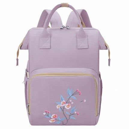 Oxford Embroidery Travel Diaper Bag For Mommy