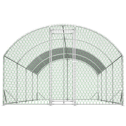 26'x9'x6'Large Metal Chicken Coop,Walk-in Poultry Cage,Chicken Run