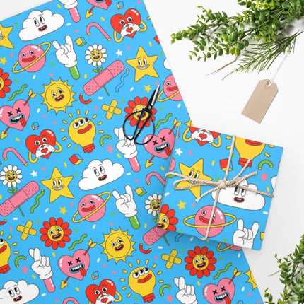 Funny Cartoon Wrapping Paper