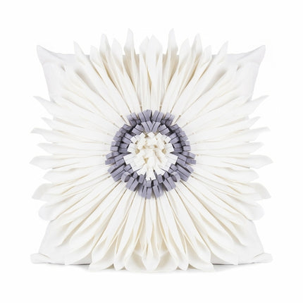 Fashion Modern Style White Throw Pillows Velvet Stitching