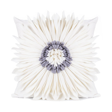 Fashion Modern Style White Throw Pillows Velvet Stitching