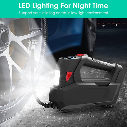 1Pc Portable Tire Inflator 120 PSI Maximum 90W Powered Tire Inflator