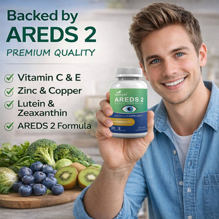AREDS 2 Eye Vitamin And Mineral Supplement, Containing Lutein, Vitamin