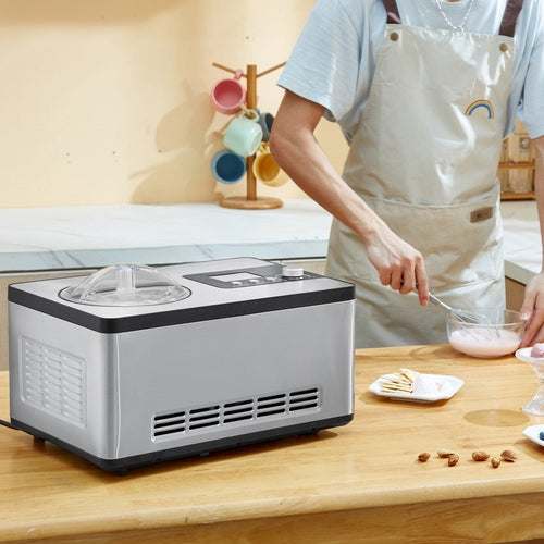 Automatic Ice Cream Maker With Built-in Compressor, 2 Quart No