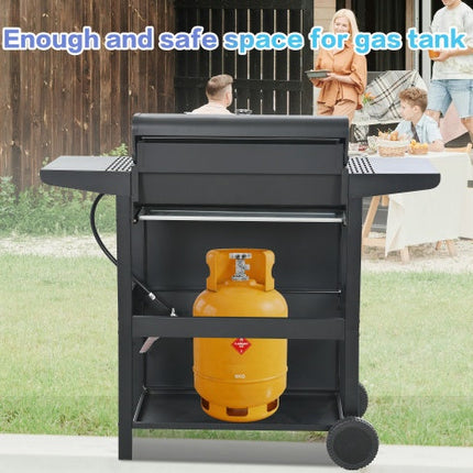 Propane Gas Grill 4 Burner Barbecue Grill, Stainless Steel 34,000 BTU