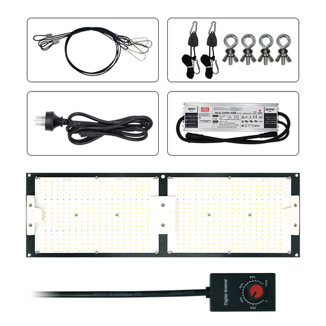 MasonBrite StealthGrow 240W Full Spectrum IP65 Waterproof 4X2 Samsung