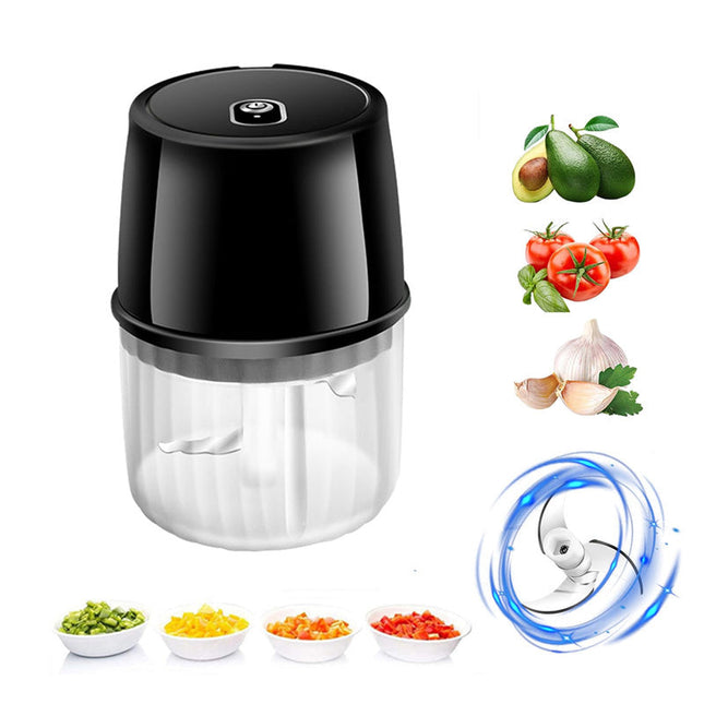 USB Rechargeable Electric Garlic Press Portable Wireless Food Chopper