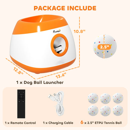 Automatic Dog Ball Launcher with 26-79 FT Distance, Automatic Ball