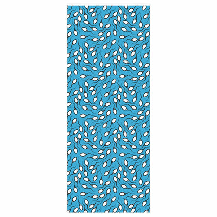 Blue Sperm Wrapping Paper