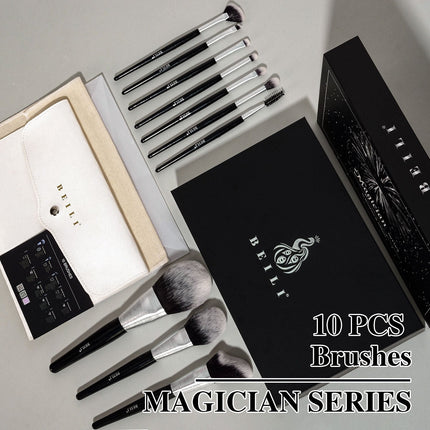 Beli 10pcs Professional Makeup Brush Set New Design Brushed Tube