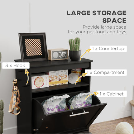 Pet Feeder Station Storage Cabinet, Dog Food Storage Container with