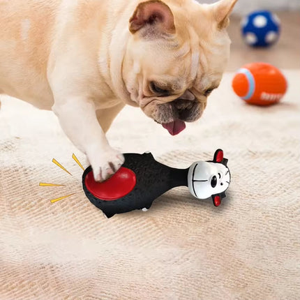 4pcs Cute Latex Dog Chew Toys With Sound, Interactive Biting Toys For