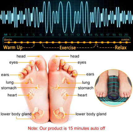 1Pc Foot Massage Pad Electric Stimulator Massager Unit Leg Reshaping