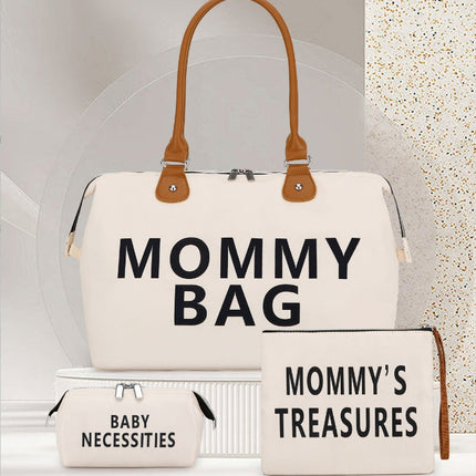 Travel bag Mommy Bag three-piece shoulder bag Tote bag Dry and wet