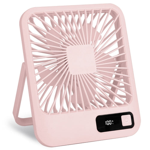 3 Colors Options -- 1Pc Mini Desktop Cooling Fan Rechargeable Battery