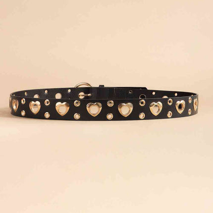 Shape Alloy Detail PU Leather Belt