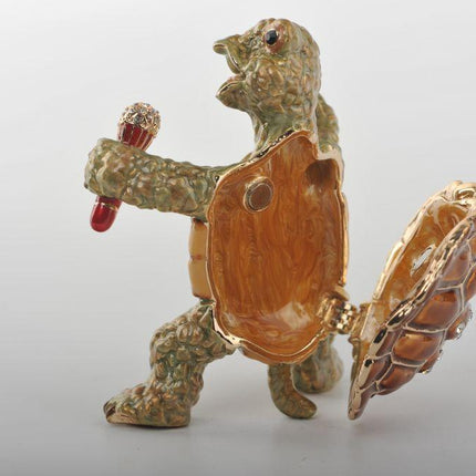 Turtle Singing with a Microphone