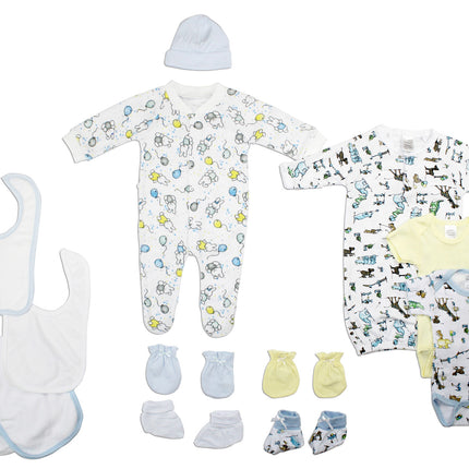 Bambini Neutral Newborn Baby 13 Pc Layette Baby Shower Gift Set