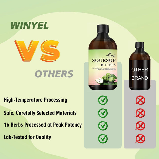 Soursop Liquid Contains Black Seeds, Moringa, And Turmeric, And Is