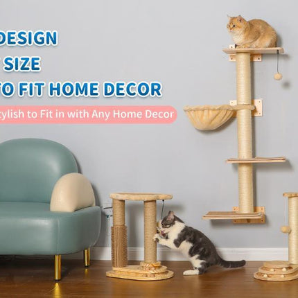 Indoor Cat Soft Scratching Board And Interactive Ball Track Toy Cat